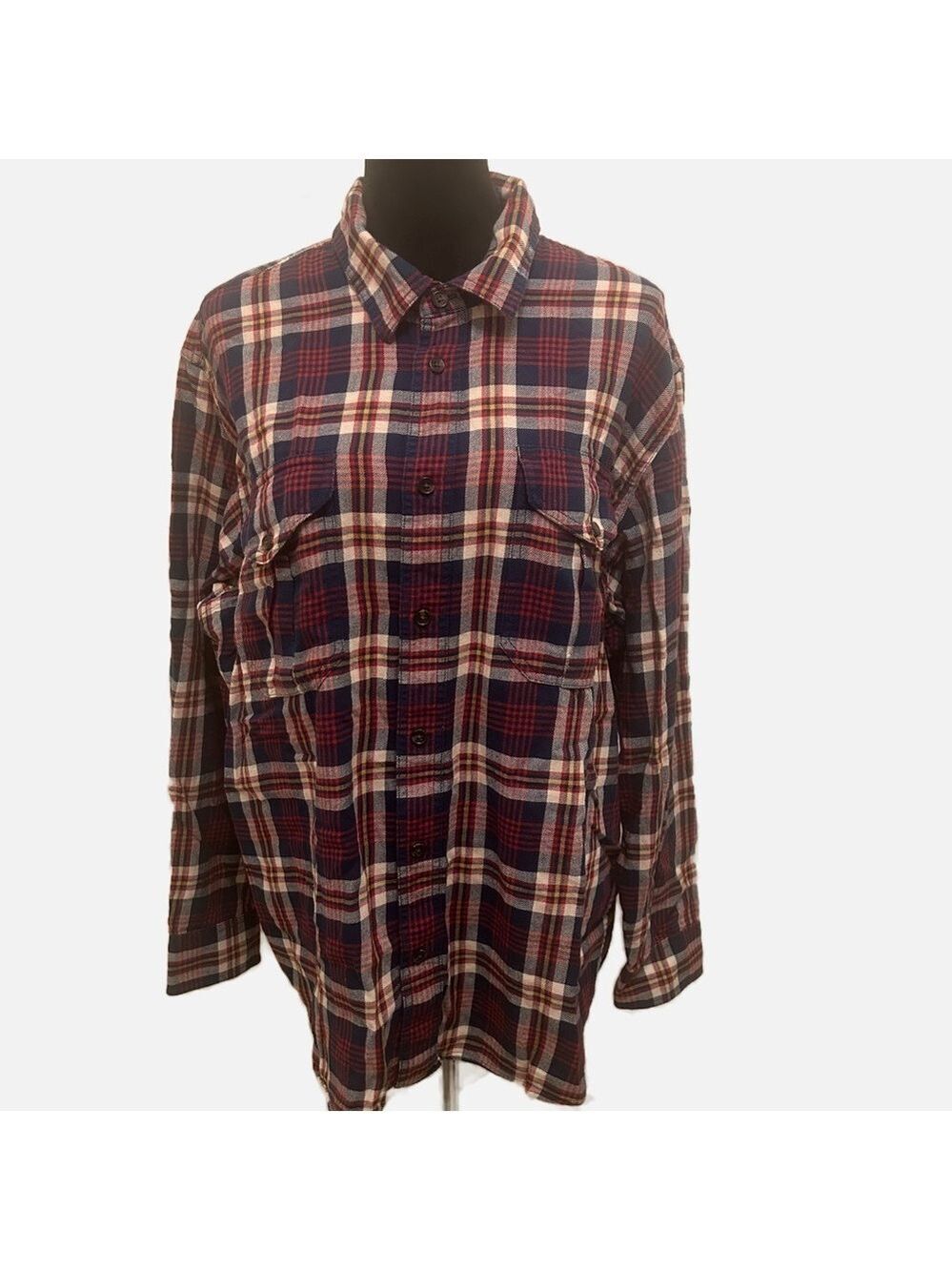 VTG CC Filson Men's Button Down Plaid Shirt Long Sleeve XL Preppy